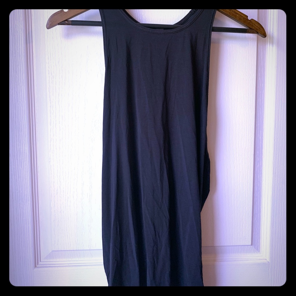 Lululemon High neck Rutched back black tank NWT